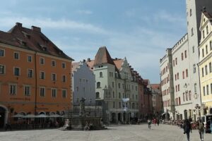 historyczne centrum miasta w Regensburg
